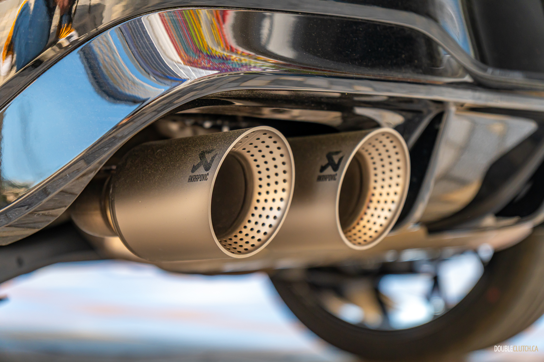 2025 Volkswagen Golf R exhaust close-up