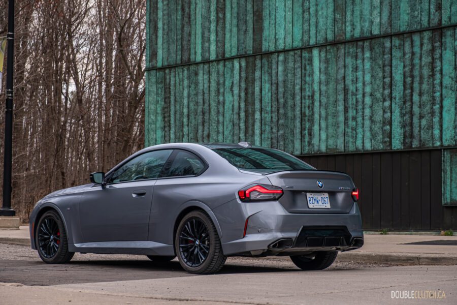 2025 BMW M240i xDrive rear quarter view