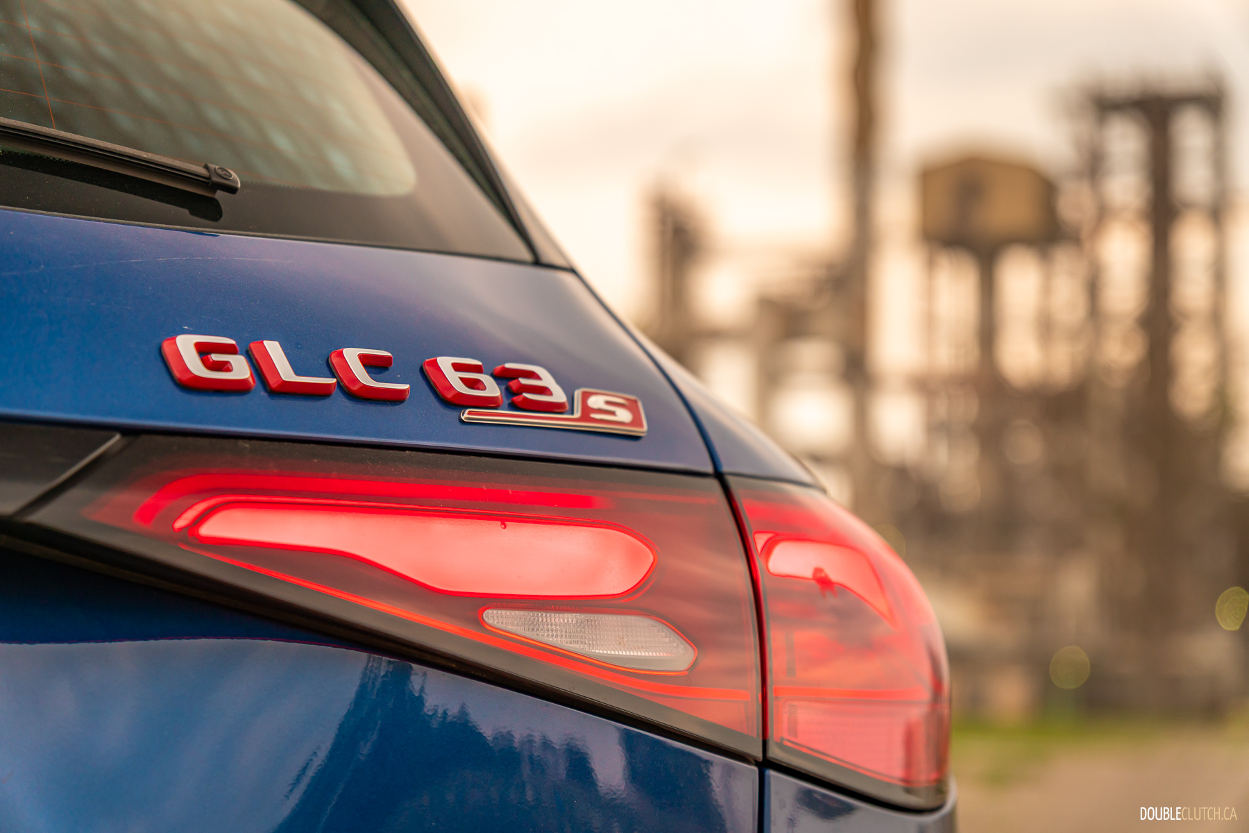 2025 Mercedes-AMG GLC 63 S rear tailgate badge close-up