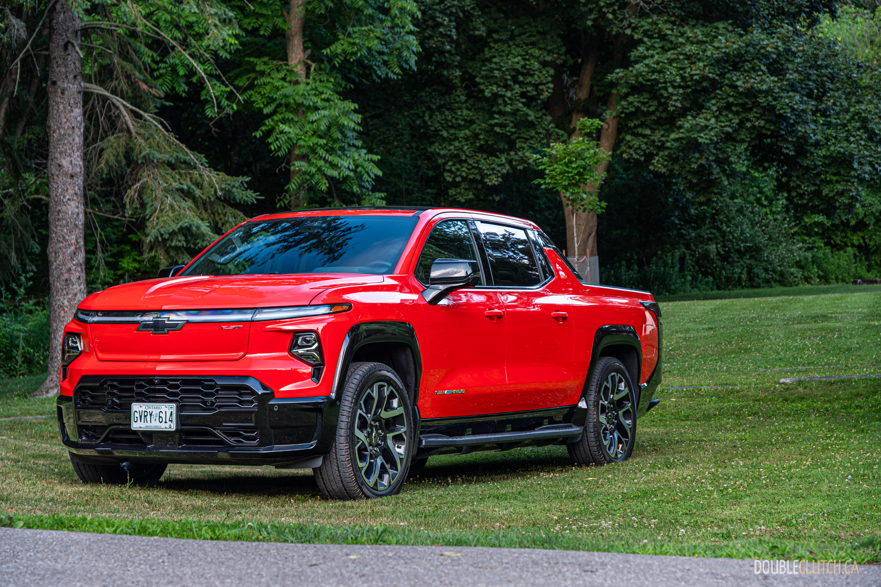 2025 Chevrolet Silverado EV RST front quarter view