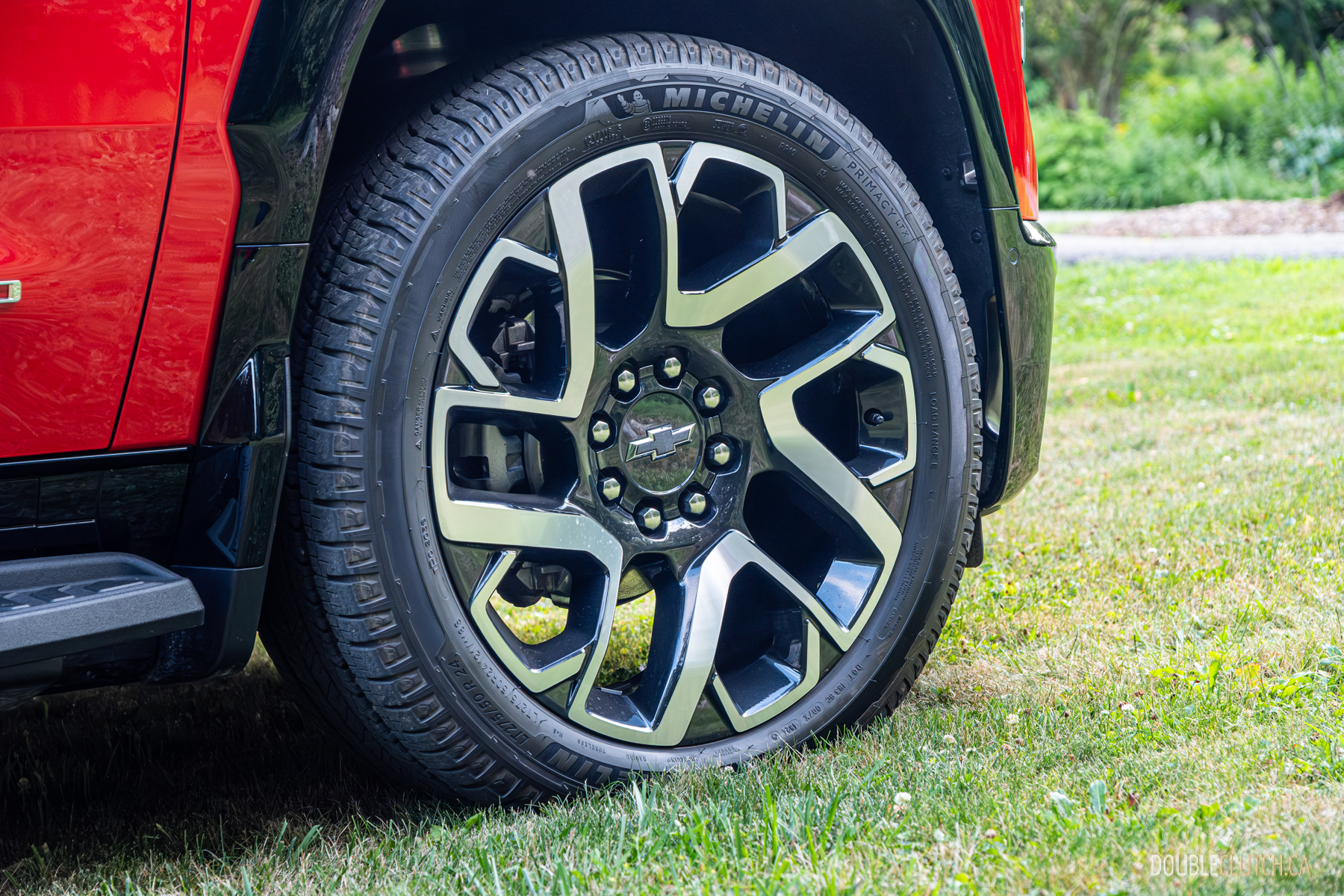 2025 Chevrolet Silverado EV RST front wheel close-up