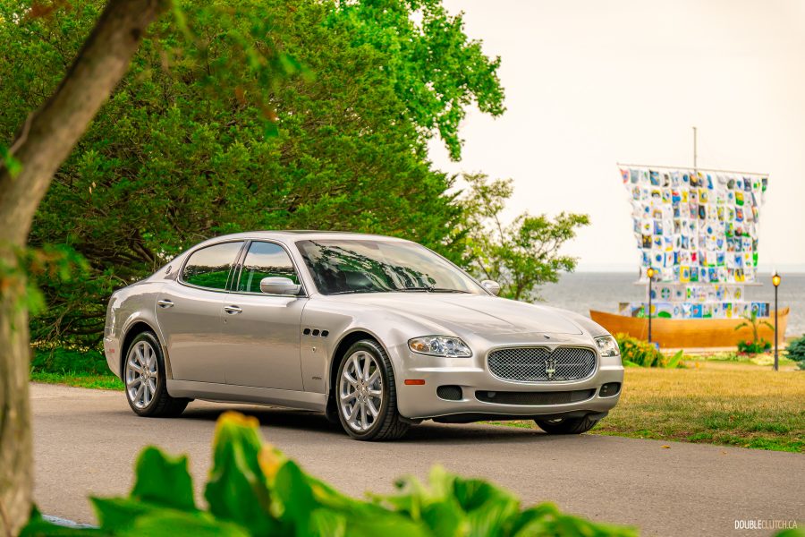 2008 Maserati Quattroporte, silver, front side