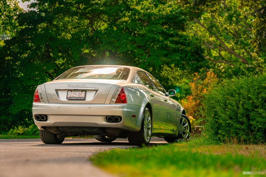 2008 Maserati Quattroporte, silver, rear