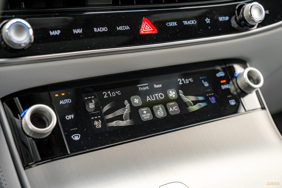 2026 Genesis Electrified GV70 interior in white and brown