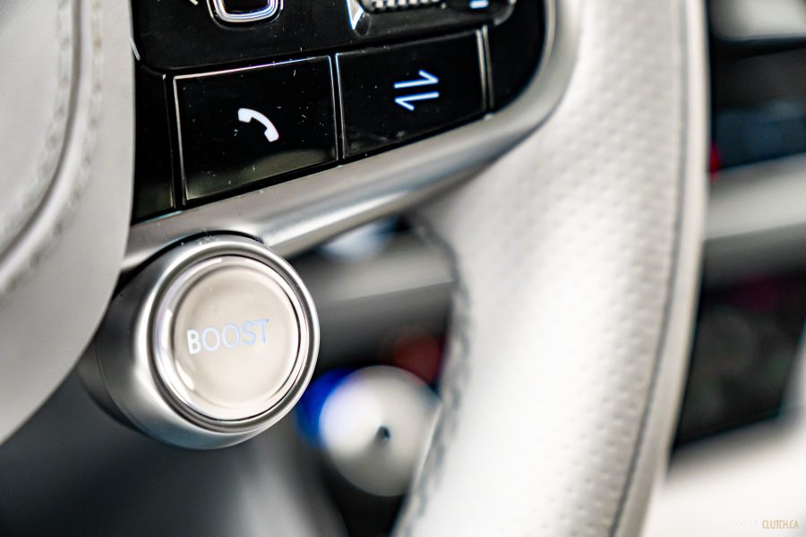 2026 Genesis Electrified GV70 interior in white and brown