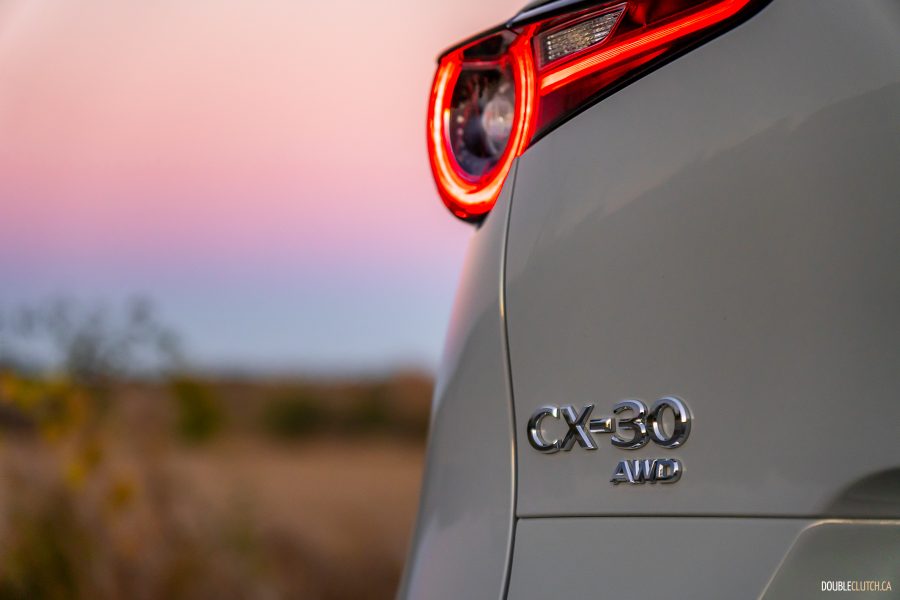 2025 Mazda CX-30 GT in Aero Grey close up